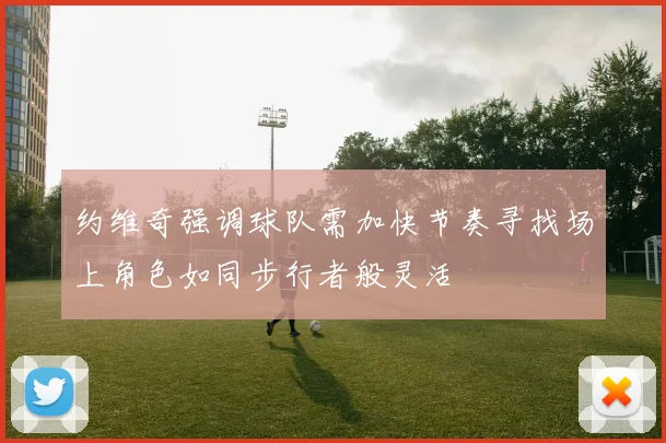 约维奇强调球队需加快节奏寻找场上角色如同步行者般灵活